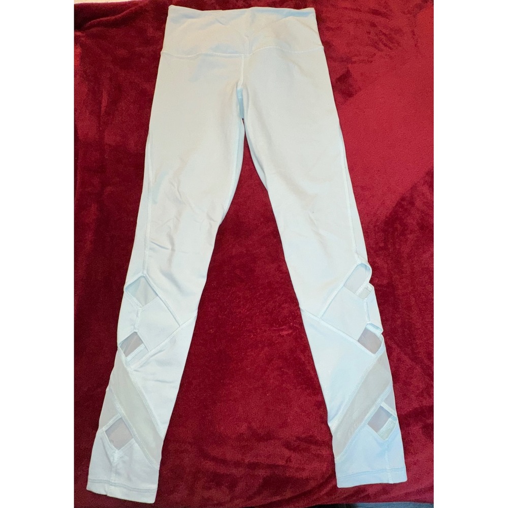 Victoria Sport Knockout Mesh Cutout Leggings Ice Blue XS‎ High Rise Yoga Pants